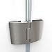 DreamLine Aqua 48 in. W x 58 in. H Frameless Hinged Tub Door in Brushed Nickel, SHDR-3148586-04