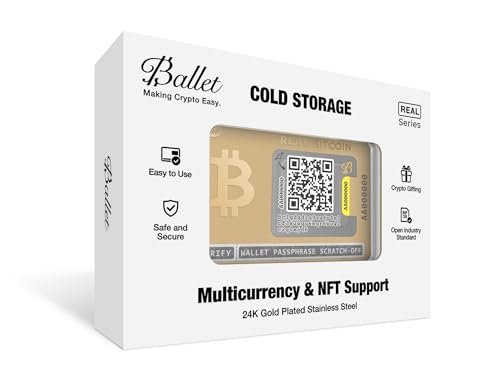 Ballet REAL Bitcoin Gold-Plated Cold Storage Wallet Card, 1-Single - Image 4