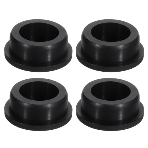 Image of uxcell 4 Pcs Black Plug Holes, Waterproof Rubber Button Plug for 35mm / 1.38 inch Hole