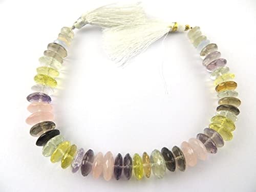 Multi Quartz Rondelles pour éviter les bijoux ternes avec des pierres éclatantes