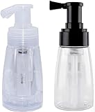  EXQST Botella de spray en polvo Botella de polvo port￡til transparente Envases de cosm￩ticos de viaje Botella de polvo Botella de almacenamiento Botella de polvo para peluquer￭a Hogar Belleza