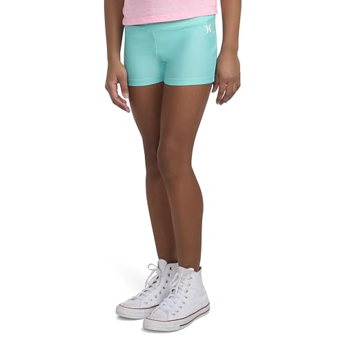 Hurley Girls' Swim Shorts, Auora Green, XL