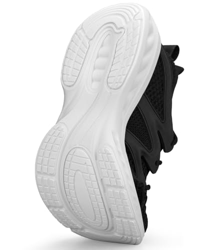 Image of Pujcs Men's Slip on Walking Shoes Athletic Non Slip Tennis Running Shoes | Lightweight Breathable Sneakers for All Day Standing,Shock Absorbing Man Footwear for Gym,Travel & Work