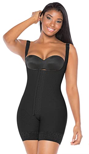 Melibelt 2019 Fajas Colombianas Reductoras Y Moldeadoras Kompressionskleidung Kurze Shapewear für Frauen nach der Geburt, schwarz, Medium