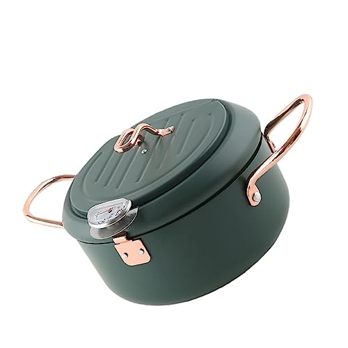 MAGICLULU Induction Cooker Fryer Japanese Style Tempura Mini Pan Non-stick Frying Pan Drainable Basket