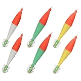 JP Number ウキスッテ イカメタル 4.0号 夜光 仕掛け 布巻き ルアー イカ タコ 船釣り (6本セット)