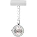 N/Ａ Montre d'infirmière de Type T Noctilucence Haut de Gamme dorée Mini Petite Horloge Chiffres Arabes simplicité Cadran Durable Broche Docteur Montre