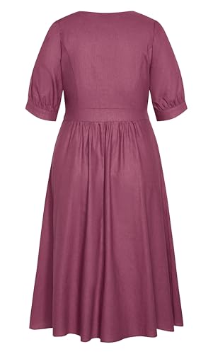 Image of City Chic Women's Plus Size Sunset Stroll Dress