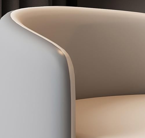 Taburete giratorio de diseño moderno con respaldo bajo y tapizado bereber de lujo 6