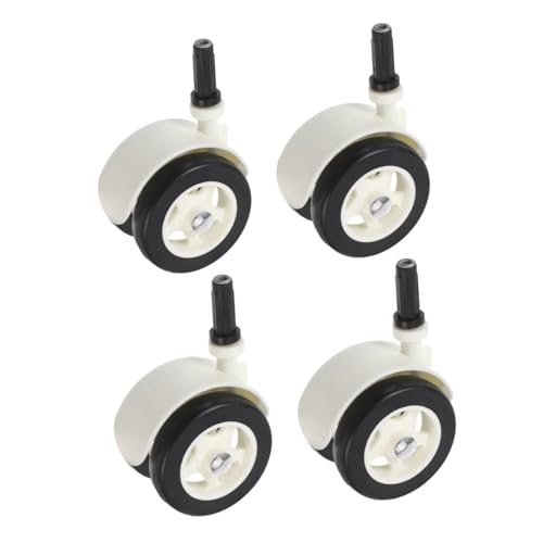 LEDMOMO 4個ベビーカー用静音転ホイール 工具不要の簡単装着プラスチック製交換用車輪 幼児 対応プッシュチェア 学歩車用耐摩耗キャスター