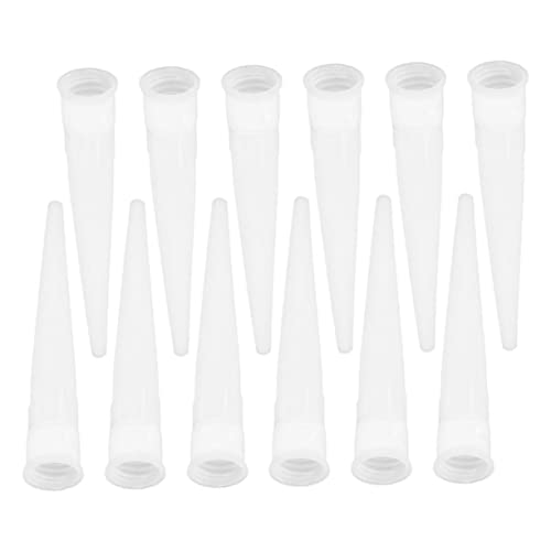 HOLIDYOYO Sealant Nozzle Glue 50pcs Plastic Caulk Nozzles Nozzle Caps for Silicone Caulk Nozzles Caps Air Tight