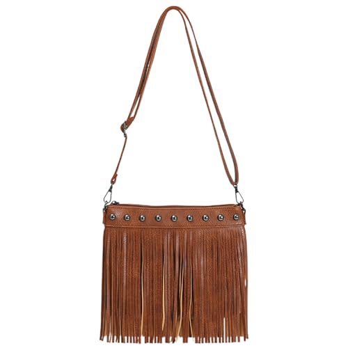 Sac à main en cuir synthétique rétro aux finitions artisanales