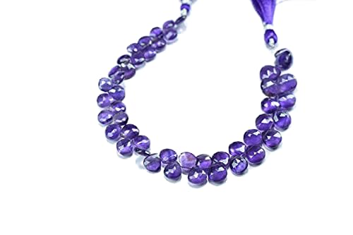 Améthyste africaine perles de 6-8mm pour fabriquer vos bijoux d'été et colliers artisanaux