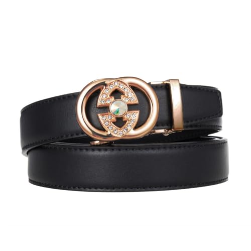 Leather Ratchet Belts for Women Dresses Jeans Women Automatic Buckle Belt,Ladies Dress Belt3