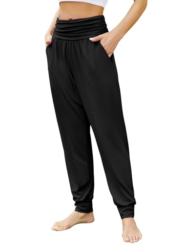 Gracyoga Women's Yoga Joggers Pants Casual Loose Workout Sweatpants Comfy Lounge Pants with Pockets3