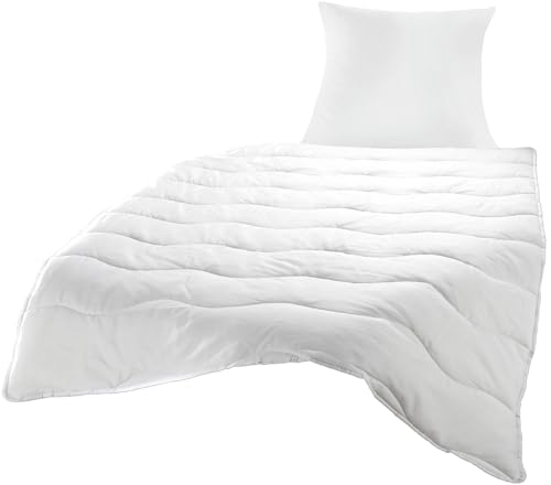 Bettdecke 135x200 und Kopfkissen Set Bettenset Bettwarenset 80x80 Steppbettdecke 135x200 Ganzjahresdecke - 60° waschbar Schlafdecke Duvet Zudecke (1x 135x200 cm + 1x 80x80 cm Standard) Bettdecke 135x200 und Kopfkissen Set Bettenset Bettwarenset 80x80 Steppbettdecke 135x200 Ganzjahresdecke - 60° waschbar Schlafdecke Duvet Zudecke (1x 135x200 cm + 1x 80x80 cm Standard)