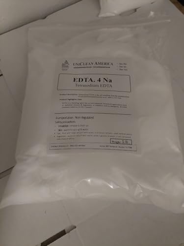 Tetrasodium EDTA - EDTA.4Na I Ethylenediaminetetraacetic Acid tetrasodium Salt I High Purity - Made in USA – Weight 5lb