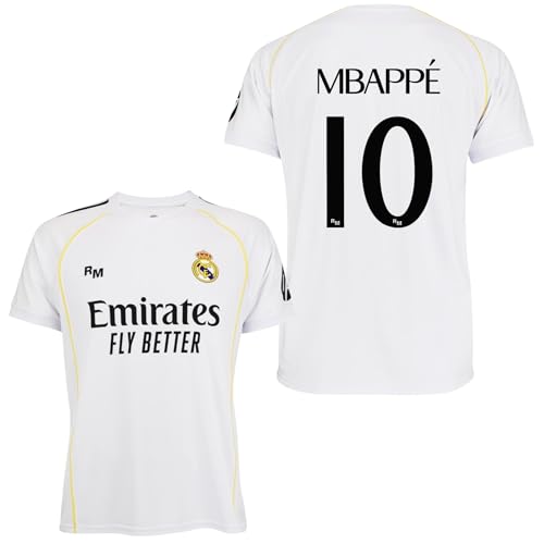 Real Madrid Camiseta Adulto 1a equipación 25-26 - Réplica Oficial Mbappe
