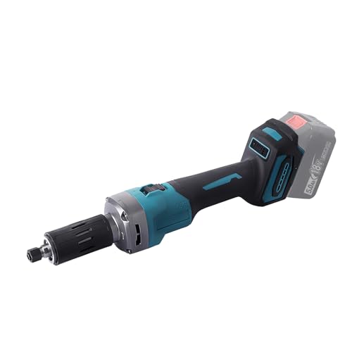 JUDANNA 18 V Akku-Geradschleifer Kompatibel mit Makita 18 V (ohne Akku, ohne Ladegerät), 1200W Geradeschleifer Bürstenlos 4 Variablen Geschwindigkeiten