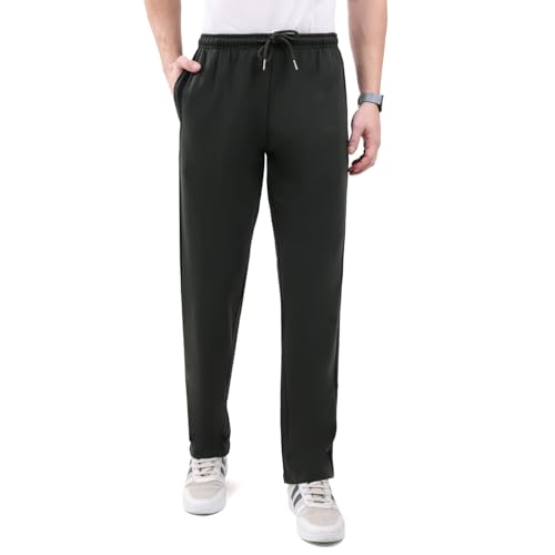 Image of Monte Carlo Men's Regular Fit Solid Track Pants | Drawstring Closure | Side Pocket Sports Lower | Comfortable & Stylish Lower for Men's