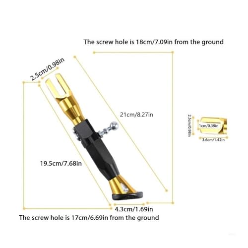 Support béquille moto réglable R6FA pour stationner partout - 7