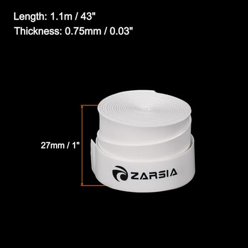 Baquetas con cinta antideslizante 5 piezas blanco miniatura 2