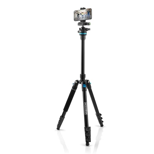Trépied avec support de téléphone MOJOGEAR 175cm et monopode appareil photo