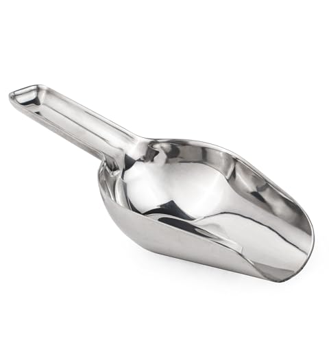 Image of GE Profile Opal Stainless Steel Scoop, Ergonomic Grip, Dishwasher Safe, Works with Opal 2.0 Nugget Ice Maker