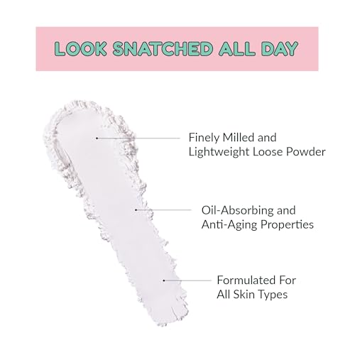 KimChiChic Beauty Puff Puff Pass Set and Bake Setting Powder for Makeup, Extra Fluffy Loose Face Powder Poof, Soft Natural Face Makeup for Uneven Skin Tone, 01 Ivander