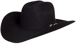 Stetson Hats Mens Hats 6X Skyline 4 1/4 Brim Pre Creased Felt Cowboy Hat 7 Black