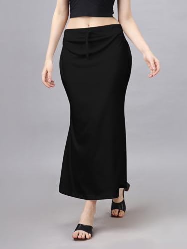 Image of Toochki Stretchable Saree Shapewear Petticoat for Women, Blended Cotton,Petticoat,Skirts for Women,Shape Wear Dress for Saree