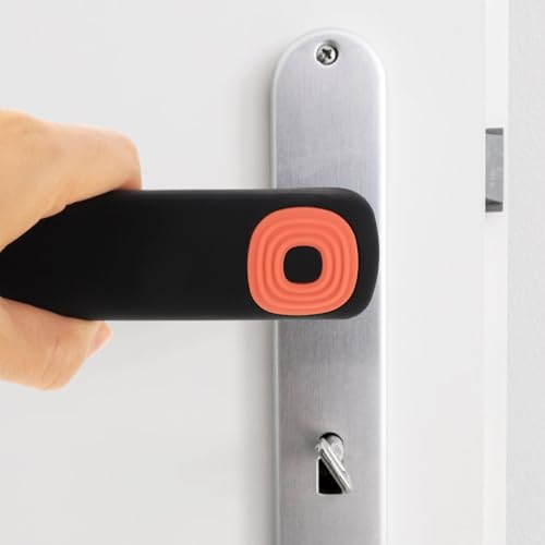 Image of COHEALI Door Handle Protective Cover for Baby Proofing Silicone Anti-Collision Sleeve for Interior Door Handle Soft Door Knobs Protector to Prevent Injuries and Wall Damage 5.51X1.96X1.33 Inch