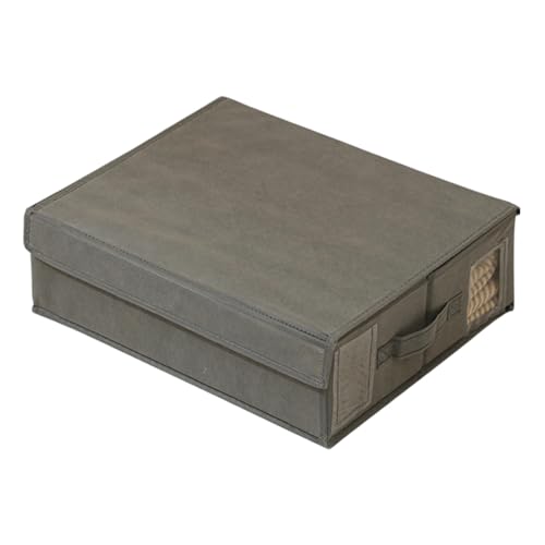 Organizador de sábanas, organizador de hojalata, organizador de hojas plegable para armario de lino, caja de ahorro espacial apilable, contenedor con asa para rey o queen, manta, toalla, ropa