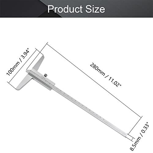 Calibrador Vernier para Profundidad 200mm de Acero miniatura 2