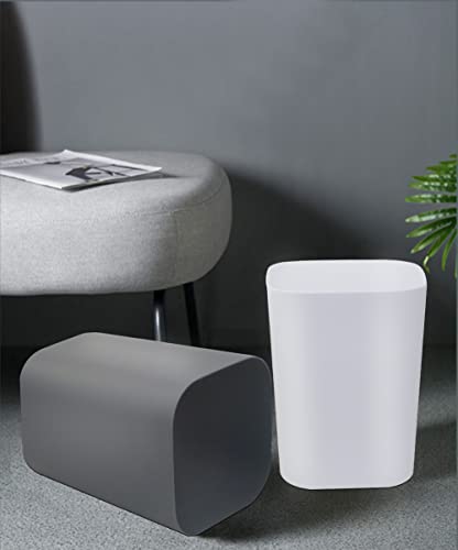 Caneca de basura cuadrada 2 galones pack 2 Blanco+Gris miniatura 7