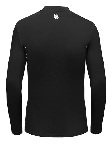 Youth Boys & Girls Compression Thermal Shirt Kids Fleece Undershirt Long Sleeve Mock Neck Top Cold Baseball Soccer Gear3