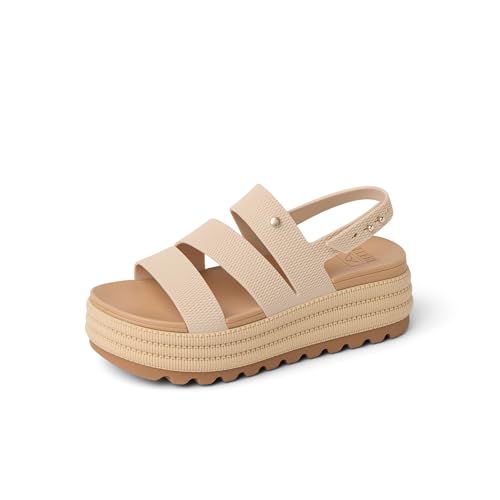 REEF Womens Sandals, Water Vista Higher 2, Cream, 11