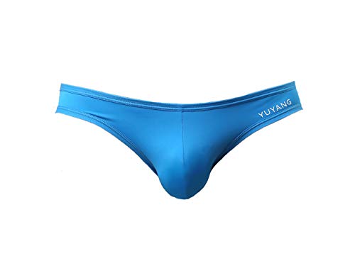 WOWHOM Men's Bikini Briefs Sport Underwear 9017 (L, Blue)