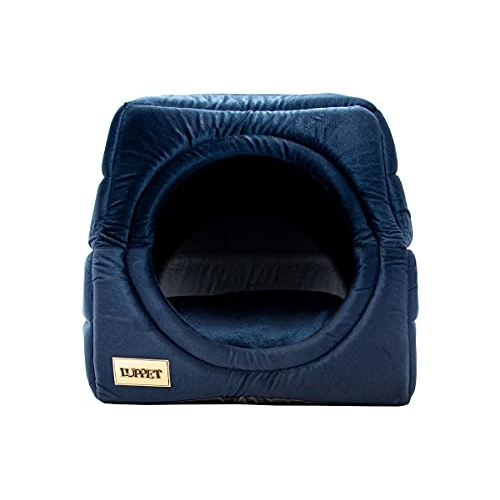 Luppet Toca E Cama 2 Em 1 Para Cachorro Ou Gato De Até 5Kg Azul Marinho Liso M Luppet Toca E Cama 2 Em 1 Para Cachorro Ou Gato De Até 5Kg Azul Marinho Liso M