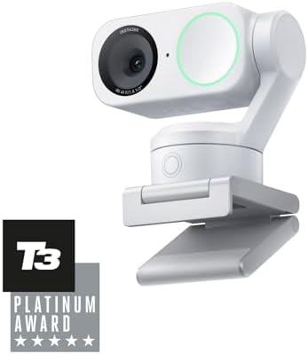 Insta360 Link 2 - PTZ 4K Webcam for PC/Mac, 1/2" Sensor, AI Track...