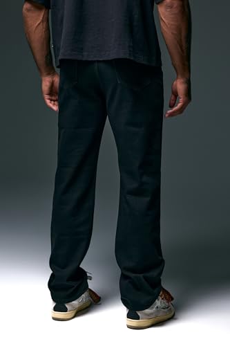 ANANKE Straight Leg Jean | Men’s Cotton Stretch Denim Mid-Rise Relaxed Fit Zip Fly Coin Pocket3