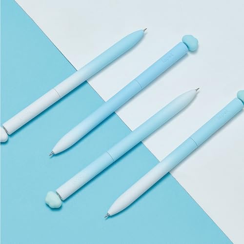 MOZXIRZ 4 bolígrafos gel rotativos con tinta negra 0.5 mm miniatura 7