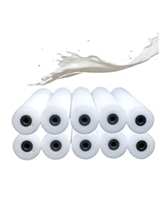 10x 11cm Profesius Schaumstoff Lackierwalzen Lackrollen - feinschaum, beidseitig gerade - Malerrollen, Farbroller, Ersatzrollen, Schaumstoffrolle für das Streichen von glatten Oberflächen