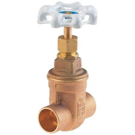 Gate Valve,3/4 in,Solder,Bronze