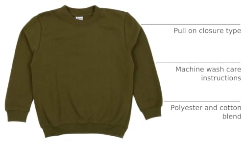 Image of Leveret Long Sleeve Sweatshirt Boys Girls Kids & Toddler Soft & Durable Boy's & Girl's Clothes (Size 2-14 Years)