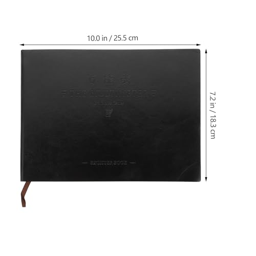 Livre de comptes noir 320 pages format horizontal Healeved pour gestion - 7