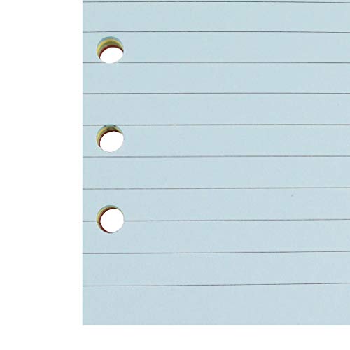 Colorful 6-Hole Ruled Refills Inserts, 5-Color Loose Leaf Planner Filler Paper For Personal Size Organizer Binder, 50 Sheets/100 Pages,Lined #TOP5