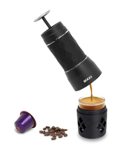SOGO CAFETERA PORTA EXPRESO MANUAL 20BAR -NEGRO