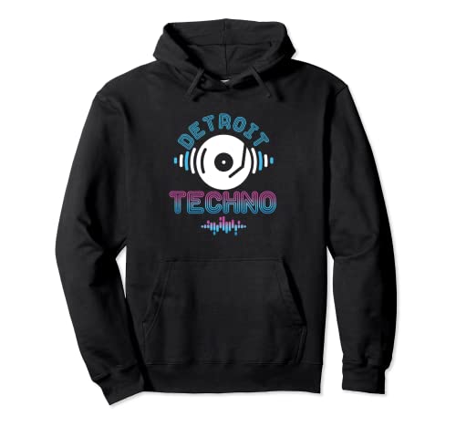 Detroit Techno | Estado americano de Michigan | Ciudad de Detroit Sudadera con Capucha