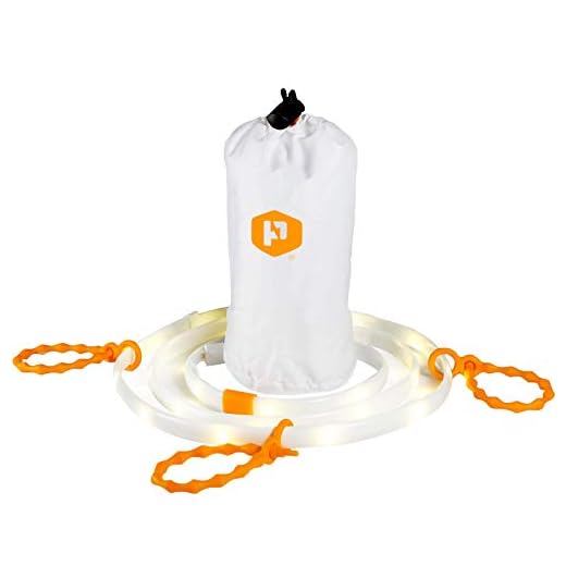 Luminoodle - The Original LED Light Rope for Camping - 5ft Waterproof USB Powered LED String Lights + Lantern for Hiking, Safety, Emergencies